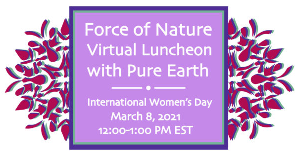 Pure Earth International Women's Day Virtual Luncheon